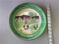 Antique Ye Olde English Welshman rabbit green