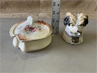Vintage ceramic dresser boxes