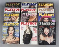 1985 - 12 Issues Playboy Magazines