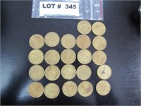 Group of 22 Chucke-Cheese tokens