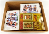 * Box of Baseball & Basketball Cards