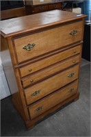 Vintage Maple Bassett Chest of Drawers Dresser