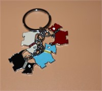 Coach Scottie Dog Keychain Pavefob