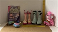 Size 5 & 5 - 6 Child’s Rain Boots, Care Bear,