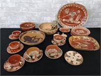 Decorative Pottery dishes made in Mexico