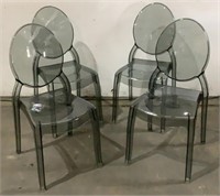 (4) Clear Plastic Chairs
