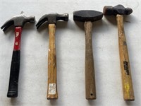 Claw hammers, sledgehammer, and bell peen hammer
