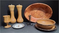 Wood and Stoneware Kitchen Items