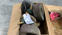 Antique Duck Decoys, Wood Heads Lot Of 4