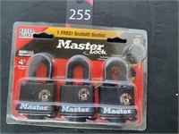 New Master Locks keyed alike