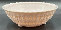 Jeannette Shell Pink Large Footed Bowl