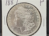 1887 Morgan Silver Dollar Coin