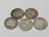 5-1892 Silver Barber Dimes