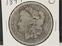 1894 O Morgan Silver Dollar Coin