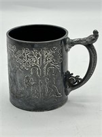 Antique Quadruple Plate Figural Child's Mug