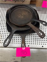 Lot of cast iron pans