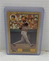 1987 Topps Barry Bonds Rookie Card rare