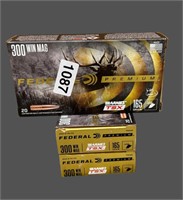 (3) BOXES (60) ROUNDS 300 WIN MAG AMMUNITION
