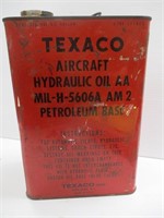 Texaco Aircraft Oil Can with fluid... NO SHIPPING