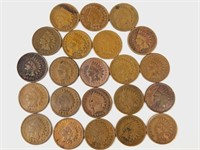 21 Indian Head Pennies: 1883 - 1908