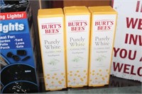 BURT'S BEES PURELY WHITE TOOTHPASTE (3) BOXES