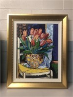 Alush Shima "Red Tulips" 38/100 Embellished Print