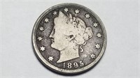 1895 Liberty V Nickel High Grade Rare