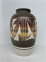 Indian Pottery Vase w/info on bottom