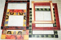 6 Painted Frames (Largest 20" x 16")
