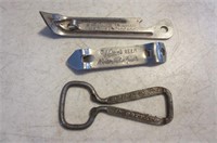 Walter's & Coca-Cola & Coors Metal Bottle Openers