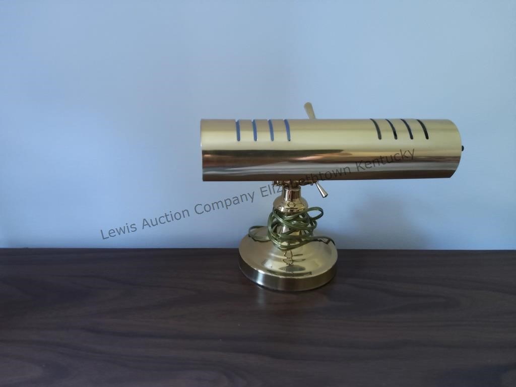 Old desk lamp color gold tested works