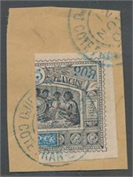 OBOCK #53a ON PIECE USED VF