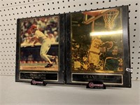 GRANT HILL AND PETE ROSE  PLAQUES