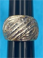 Sz.7 Sterling Silver Ring 8.57 Grams