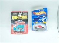 2 pk 2002 Road & Track Die-Cast Metal&Plastic