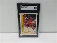 1986-1987 Fleer sticker SGC graded Michael Jordan