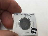 1887 Indian head penny