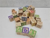 Lot of Wooden Toy Blocks