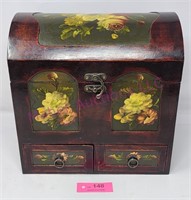 Wooden Pencil Chest Hand Painted