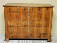 Well Grained Louis Philippe Cherry Wood Chest.