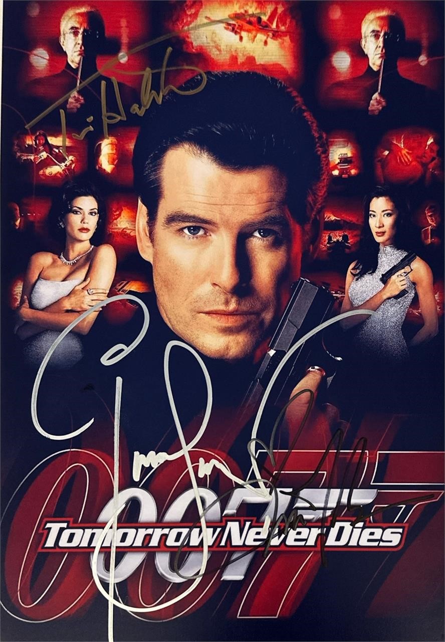 Autograph COA 007 Tommorow Never Dies Photo