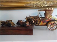 Musical car, wood car top box
