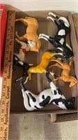 Several toy horses