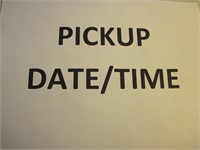 PICKUP DATE/TIME
