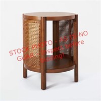 Threshold Woven Accent Table, Walnut