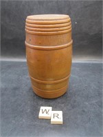 LOVELY HAND TURNED MINIATURE BARREL