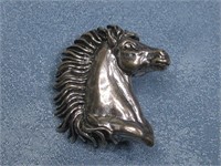 Horse Head Pin/ Brooch Hallmarked