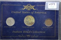 U.S. INDIAN HEAD COLLECTION 3 PC SET