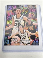 Caitlin Clark 2023 Flair Hot Numbers Rookie Card