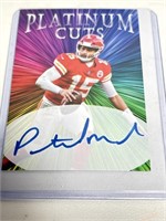 Platinum Cuts Patrick Mahomes Facsimile Auto